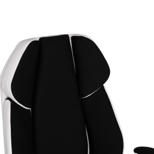 59972 ΠΟΛΥΘΡΟΝΑ ZAHARA HM1102.02 ΣΕ ΧΡΩΜΑ ΜΑΥΡΟ ΜΕ ΑΣΠΡΟ 66,5x63x108cm