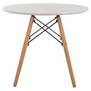60338 ΤΡΑΠΕΖΙ MINIMAL KID HM8451.01 ΣΤΡΟΓΓYΛΟ Φ60X51Υ ΛΕΥΚΟ
