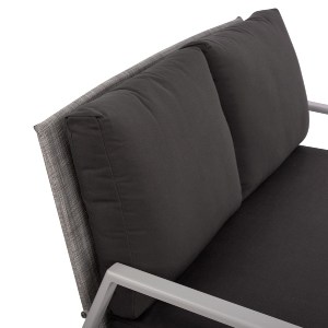 60551 ΚΑΝΑΠΕΣ ΔΙΘΕΣΙΟΣ ΑΛΟΥΜΙΝΙΟΥ TABBY HM5561.01 ΛΕΥΚΟΣ ΜΕ ΜΑΞΙΛΑΡΙΑ