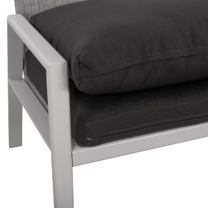 60551 ΚΑΝΑΠΕΣ ΔΙΘΕΣΙΟΣ ΑΛΟΥΜΙΝΙΟΥ TABBY HM5561.01 ΛΕΥΚΟΣ ΜΕ ΜΑΞΙΛΑΡΙΑ