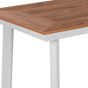 60620 ΤΡΑΠΕΖΙ ΑΛΟΥΜΙΝΙΟΥ TABER ΜΕ POLYWOOD ΛΕΥΚΟ 120x80x72,5Υ εκ. HM5562.01
