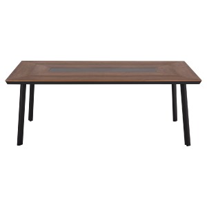 60630 ΤΡΑΠΕΖΙ ΑΛΟΥΜΙΝΙΟΥ TABER ΜΕ POLYWOOD 200X100 ΓΚΡΙ HM5131.12