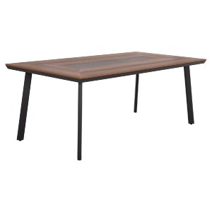 60630 ΤΡΑΠΕΖΙ ΑΛΟΥΜΙΝΙΟΥ TABER ΜΕ POLYWOOD 200X100 ΓΚΡΙ HM5131.12