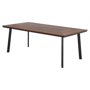 60630 ΤΡΑΠΕΖΙ ΑΛΟΥΜΙΝΙΟΥ TABER ΜΕ POLYWOOD 200X100 ΓΚΡΙ HM5131.12