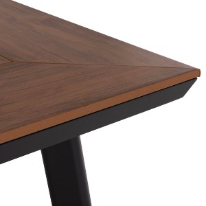 60630 ΤΡΑΠΕΖΙ ΑΛΟΥΜΙΝΙΟΥ TABER ΜΕ POLYWOOD 200X100 ΓΚΡΙ HM5131.12