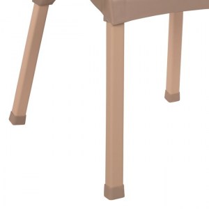 60960 ΠΟΛΥΘΡΟΝΑ ΠΟΛΥΠΡΟΠΥΛΕΝΙΟΥ RATTAN ΠΟΔΙ ALU HM5591.02 ΚΑΠΟΥΤΣΙΝΟ