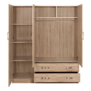 61251 ΝΤΟΥΛΑΠΑ 3ΦΥΛΛΗ CARLY HM384.02 ΜΕ ΔΥΟ ΣΥΡΤΑΡΙΑ SONAMA 150X55Χ180Υεκ.