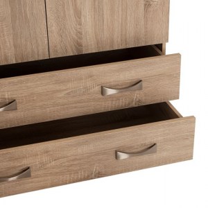 61251 ΝΤΟΥΛΑΠΑ 3ΦΥΛΛΗ CARLY HM384.02 ΜΕ ΔΥΟ ΣΥΡΤΑΡΙΑ SONAMA 150X55Χ180Υεκ.