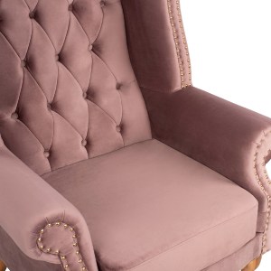 61342 ΠΟΛΥΘΡΟΝΑ-ΜΠΕΡΖΕΡΑ ΣΑΠΙΟ ΜΗΛΟ ΒΕΛΟΥΔΟ T.CHESTERFIELD POLINA 83x75x107Yεκ.HM0053.05