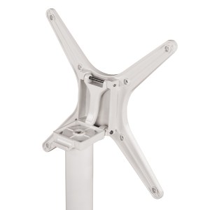 62280 ΒΑΣΗ ΑΛΟΥΜΙΝΙΟΥ HM459.02 ΛΕΥΚΟ ΜΑΤ 69Χ69Χ73Υεκ. ΜΕ ΕΠΙΦΑΝΕΙΑ 48Χ48εκ.