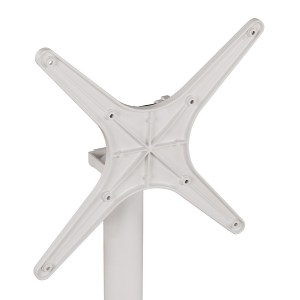 62280 ΒΑΣΗ ΑΛΟΥΜΙΝΙΟΥ HM459.02 ΛΕΥΚΟ ΜΑΤ 69Χ69Χ73Υεκ. ΜΕ ΕΠΙΦΑΝΕΙΑ 48Χ48εκ.