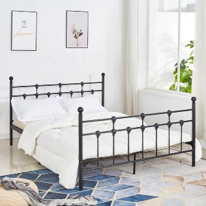 62353 ΚΡΕΒΑΤΙ ΜΕΤΑΛΛΙΚΟ JACINDA 150x200 εκ. ΜΑΥΡΟ ΧΡΩΜΑ HM575.01