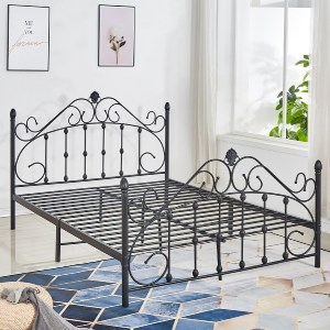 62374 ΚΡΕΒΑΤΙ ΜΕΤΑΛΛΙΚΟ MADEN 150x200 εκ. ΜΑΥΡΟ ΧΡΩΜΑ HM576.01