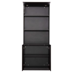 62546 ΒΙΒΛΙΟΘΗΚΗ ΓΡΑΦΕΙΟΥ ΕΠΑΓΓΕΛΜΑΤΙΚΗ ROSEWOOD HM2089 ΜΕΛΑΜΙΝΗ ΓΚΡΙ-WENGE 80Χ40Χ200Υεκ.