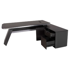 62554 ΓΡΑΦΕΙΟ ΕΠΑΓΓΕΛΜΑΤΙΚΟ ΔΕΞΙΑ ΓΩΝΙΑ ROSEWOOD HM2083R 220X180X76Υ εκ.