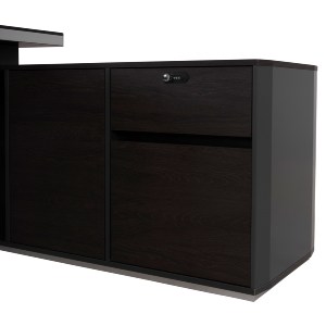 62554 ΓΡΑΦΕΙΟ ΕΠΑΓΓΕΛΜΑΤΙΚΟ ΔΕΞΙΑ ΓΩΝΙΑ ROSEWOOD HM2083R 220X180X76Υ εκ.