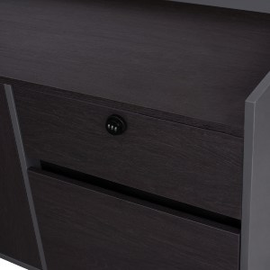 62557 ΓΡΑΦΕΙΟ ΕΠΑΓΓΕΛΜΑΤΙΚΟ ΔΕΞΙΑ ΓΩΝΙΑ ROSEWOOD HM2084R 220X180X76Υ εκ.