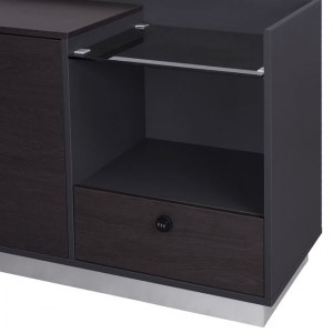 62584 ΓΡΑΦΕΙΟ ΕΠΑΓΓΕΛΜΑΤΙΚΟ ΔΕΞΙΑ ΓΩΝΙΑ ROSEWOOD HM2086R 180X170X76Υ εκ.