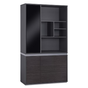 62643 ΒΙΒΛΙΟΘΗΚΗ ΓΡΑΦΕΙΟΥ ΕΠΑΓΓΕΛΜΑΤΙΚΗ ROSEWOOD HM2091L 120Χ40Χ200Υ εκ.