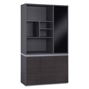 62646 ΒΙΒΛΙΟΘΗΚΗ ΓΡΑΦΕΙΟΥ ΕΠΑΓΓΕΛΜΑΤΙΚΗ ROSEWOOD HM2091R 120Χ40Χ200Υ εκ.