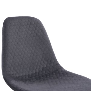 62892 ΚΑΡΕΚΛΑ LUCILLE HM8552.01 ΑΠΟ ΒΕΛΟΥΔΟ ΓΚΡΙ ΜΕ ΜΕΤΑΛΛΙΚΟ ΣΚΕΛΕΤΟ 45X56X81Υ εκ.