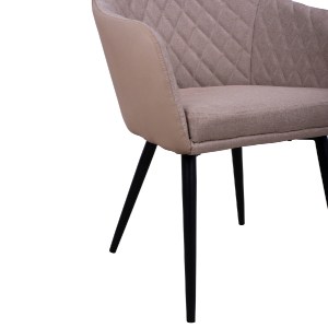 62903 ΠΟΛΥΘΡΟΝΑΚΙ CHARLES HM8522.07 ΜΕ ΥΦΑΣΜΑ ΜΠΕΖ & PU ΜΠΕΖ 57x63x83Υ εκ.
