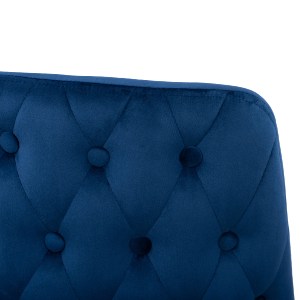 62915 ΚΑΡΕΚΛΑ SERENITY HM8527.08 ΑΠΟ ΒΕΛΟΥΔΟ ΜΠΛΕ ΜΕ ΜΕΤΑΛΛΙΚΟ ΣΚΕΛΕΤΟ 51Χ58Χ83Υ εκ.