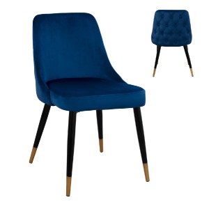 62915 ΚΑΡΕΚΛΑ SERENITY HM8527.08 ΑΠΟ ΒΕΛΟΥΔΟ ΜΠΛΕ ΜΕ ΜΕΤΑΛΛΙΚΟ ΣΚΕΛΕΤΟ 51Χ58Χ83Υ εκ.