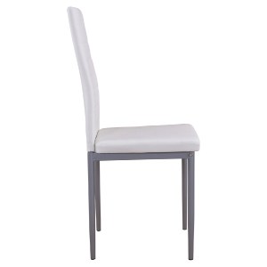63096 ΚΑΡΕΚΛΑ ΜΕΤΑΛΛΙΚΗ LADY HM0037.11 ΛΕΥΚΟ PU ΜΕΤΑΛΛΙΚΟ ΣΚΕΛΕΤΟ K/D 40x48x95Y εκ.