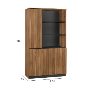 63249 ΒΙΒΛΙΟΘΗΚΗ ΓΡΑΦΕΙΟΥ ΕΠΑΓΓΕΛΜΑΤΙΚΗ SUPREME 120Χ40Χ200 HM2353