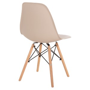 63268 ΚΑΡΕΚΛΑ TWIST HM8460.25 ΜΕ ΞΥΛΙΝΑ ΠΟΔΙΑ ΚΑΙ ΚΑΘΙΣΜΑ PP-ΚΑΠΟΥΤΣΙΝΟ 46x50x82Υεκ.