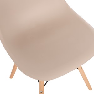 63268 ΚΑΡΕΚΛΑ TWIST HM8460.25 ΜΕ ΞΥΛΙΝΑ ΠΟΔΙΑ ΚΑΙ ΚΑΘΙΣΜΑ PP-ΚΑΠΟΥΤΣΙΝΟ 46x50x82Υεκ.