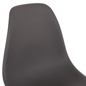 63273 ΚΑΡΕΚΛΑ ΜΕ ΞΥΛΙΝΑ ΠΟΔΙΑ ΚΑΙ ΚΑΘΙΣΜΑ TWIST PP ΓΚΡΙ HM8460.10 46x50x82 εκ.