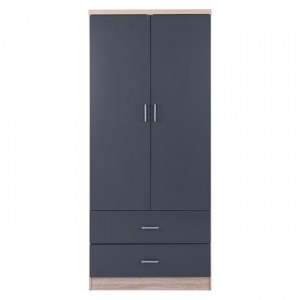 64050 ΝΤΟΥΛΑΠΑ 2ΦΥΛΛΗ ME 2 ΣΥΡΤΑΡΙΑ HM338.04 SONAMA-ΓΚΡΙ 80Χ42Χ180Υ εκ.