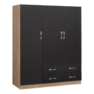 64053 ΝΤΟΥΛΑΠΑ 3ΦΥΛΛΗ CARLY HM384.04 ΜΕ ΔΥΟ ΣΥΡΤΑΡΙΑ SONAMA-ΓΚΡΙ 150X55Χ180Υεκ.