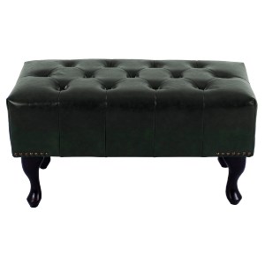 64191 ΤΑΜΠΟΥΡΕ ΥΠΟΠΟΔΙΟ T.CHESTERFIELD EMMA HM226.08 PU ΚΥΠΑΡΙΣΣΙ-ΜΑΥΡΑ ΠΟΔΙΑ 80x45x39Yεκ.