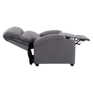 64194 ΠΟΛΥΘΡΟΝΑ ΓΚΡΙ ΒΕΛΟΥΔΟ RELAX ΜΕ ΜΗΧΑΝΙΣΜΟ HM0122.10 80x92x102Υ εκ.
