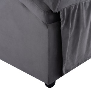 64194 ΠΟΛΥΘΡΟΝΑ ΓΚΡΙ ΒΕΛΟΥΔΟ RELAX ΜΕ ΜΗΧΑΝΙΣΜΟ HM0122.10 80x92x102Υ εκ.