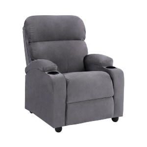 64194 ΠΟΛΥΘΡΟΝΑ ΓΚΡΙ ΒΕΛΟΥΔΟ RELAX ΜΕ ΜΗΧΑΝΙΣΜΟ HM0122.10 80x92x102Υ εκ.