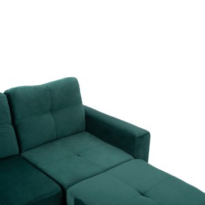 64196 ΚΑΝΑΠΕΣ ΓΩΝΙΑ ΑΝΑΣΤΡΕΨΙΜΗ ΥΦΑΣΜΑ ΒΕΛΟΥΔΟ ΚΥΠΑΡΙΣΣΙ 207x145x85Y εκ.HM3004.13