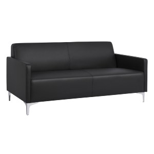 64218 ΚΑΝΑΠΕΣ 3ΘΕΣΙΟΣ NELLIE HM3159.31 ΜΕ ΜΑΥΡΟ PU 163x71x71Υ εκ.