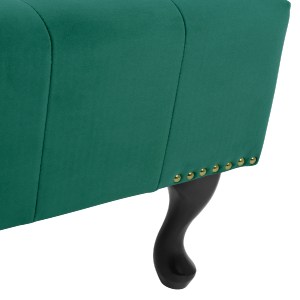 65168 ΤΑΜΠΟΥΡΕ T.CHESTERFIELD EMMA HM226.03 ΚΥΠΑΡΙΣΣΙ ΒΕΛΟΥΔΟ-ΜΑΥΡΑ ΠΟΔΙΑ 80x45x40Υεκ
