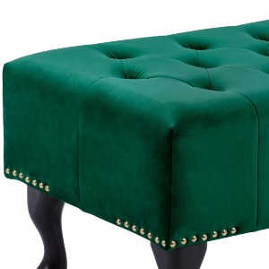 65168 ΤΑΜΠΟΥΡΕ T.CHESTERFIELD EMMA HM226.03 ΚΥΠΑΡΙΣΣΙ ΒΕΛΟΥΔΟ-ΜΑΥΡΑ ΠΟΔΙΑ 80x45x40Υεκ