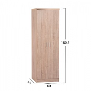 65240 ΠΑΠΟΥΤΣΟΘΗΚΗ ΞΥΛΙΝΗ ΜΕ 6 ΡΑΦΙΑ 60X43X180.5εκ. SONAMA HM2379.02