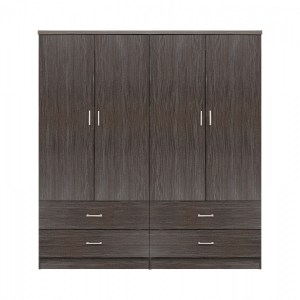 65360 ΣΕΤ 2 ΤΜΧ ΝΤΟΥΛΑΠΑ 4ΦΥΛΛΗ ΜΕ 4 ΣΥΡΤΑΡΙΑ ZEBRANO 160X42X181 HM11349.01