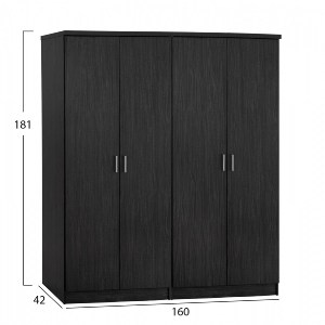 65365 ΣΕΤ 2 ΤΜΧ ΝΤΟΥΛΑΠΑ 4ΦΥΛΛΗ ZEBRANO 160X42X181 HM11350.01