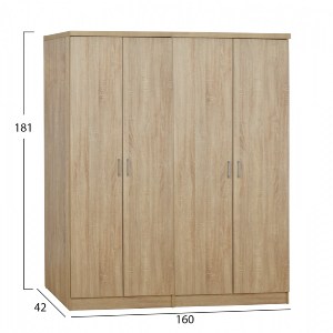 65372 ΣΕΤ 2 ΤΜΧ ΝΤΟΥΛΑΠΑ 4ΦΥΛΛΗ SONAMA 160X42X181 HM11350.02
