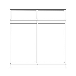 65372 ΣΕΤ 2 ΤΜΧ ΝΤΟΥΛΑΠΑ 4ΦΥΛΛΗ SONAMA 160X42X181 HM11350.02