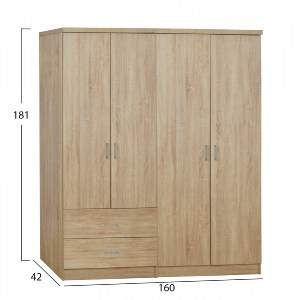 65376 ΣΕΤ 2 ΤΜΧ ΝΤΟΥΛΑΠΑ 4ΦΥΛΛΗ SONAMA 160X42X181 HM11351.02