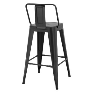 65448 ΣΚΑΜΠΟ ΜΕΣΑΙΟΥ ΥΨΟΥΣ ΜΕΤΑΛΛΙΚΟ MELITA ΜΕ ΠΛΑΤΗ ΣΕ ΜΑΥΡΟ ΜΑΤ HM8574.32 42x42x89,5Υ εκ.